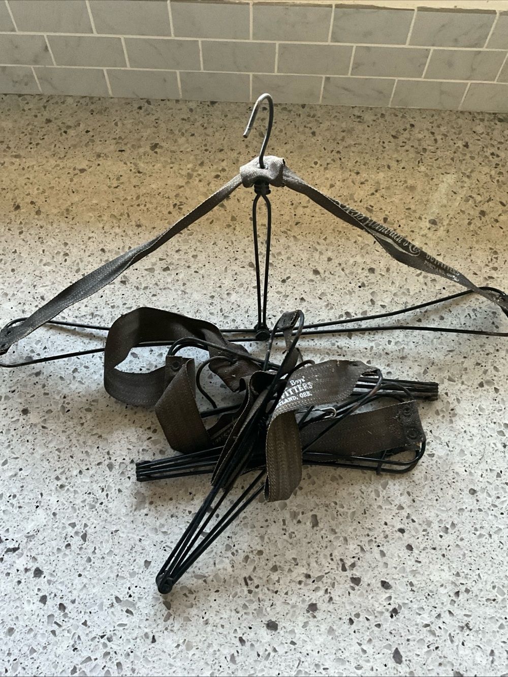 Rare! 1900s Vintage‎ Travel Folding Coat Hangers X 4 AB Steinbach Portland, OR